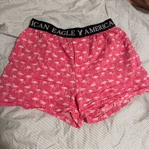 American Eagle Pink Flamingo Shorts